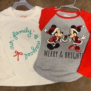 Toddler Girl Christmas Shirt Bundle
